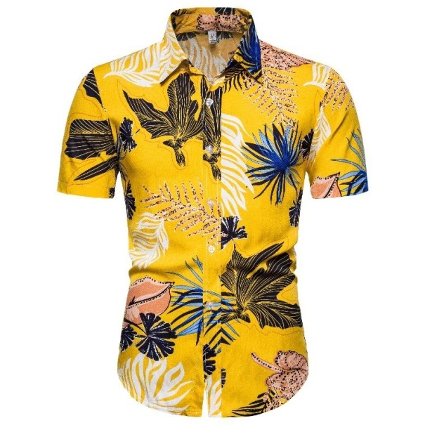 Chemise pour homme avec des feuilles F774 S