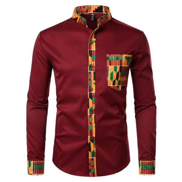 Chemise pour homme F500 bordeaux S