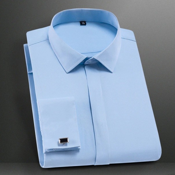 Chemise pour homme F517 bleu clair S