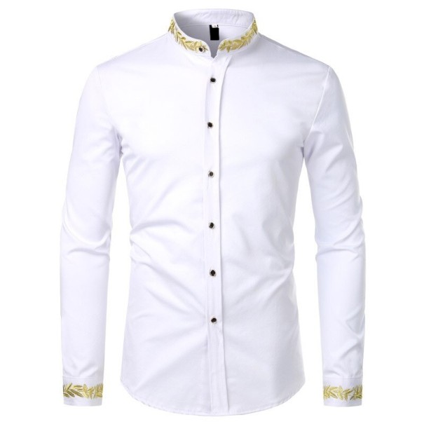 Chemise pour homme F597 blanc S