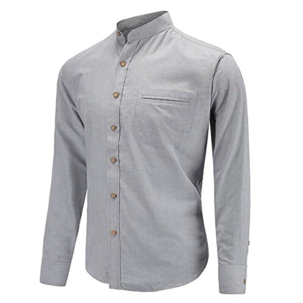 Chemise pour homme F672 gris L 1