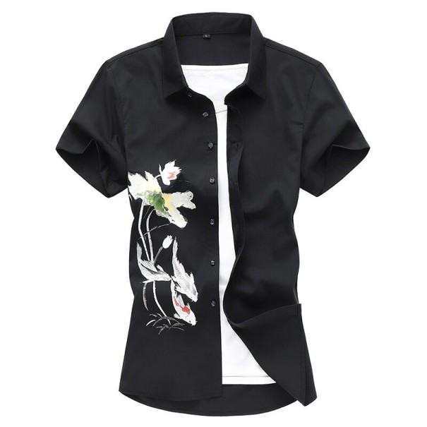 Chemise pour homme F822 noir XL 2