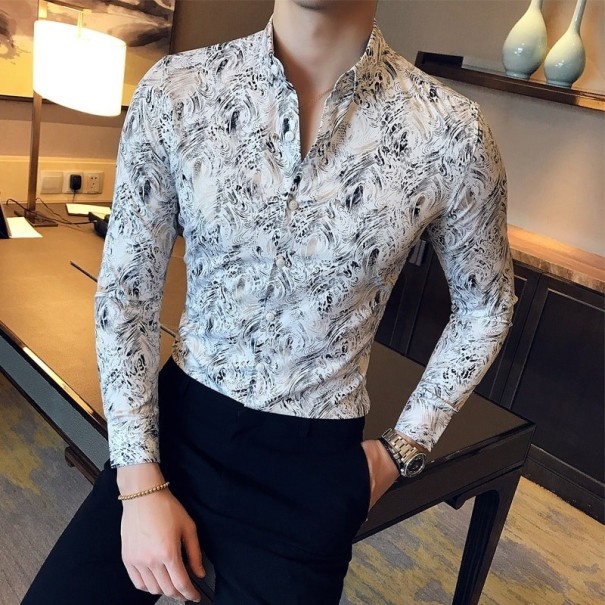 Chemise pour homme F849 blanc XXS