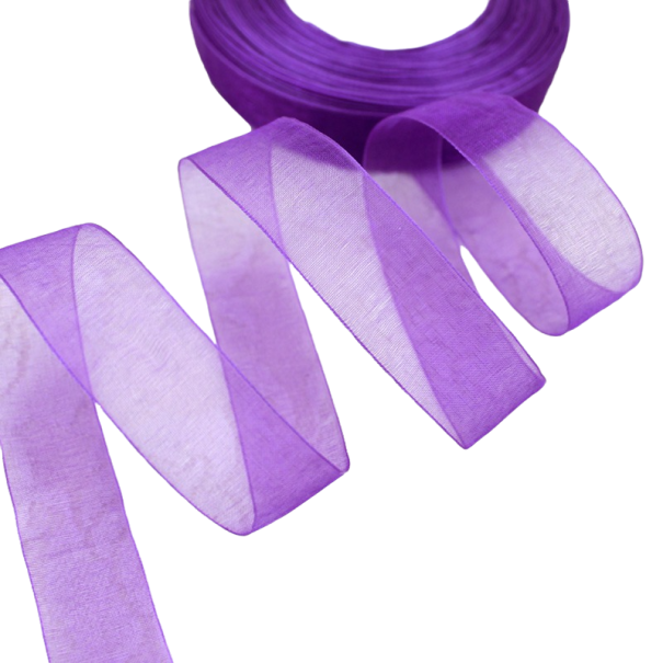 Chiffonband 25 mm/46 m lila