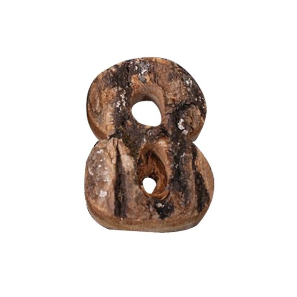 Chiffres décoratifs en bois C474 8