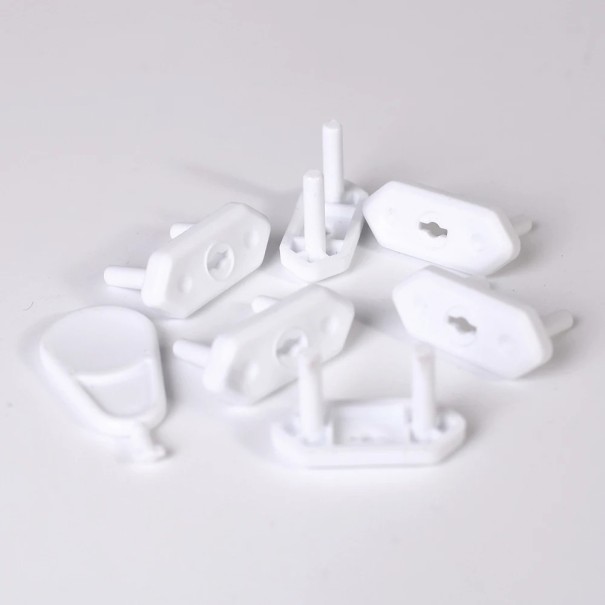 Child Safety Socket Covers, Universal EU/Chile/Brazil, Set of 20, White 1