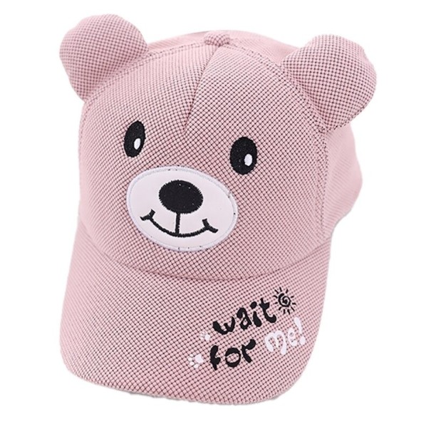 Children's Bear Cap pink