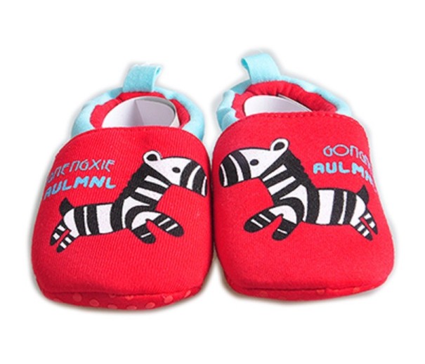 Children's Booties with a Zebra 0-6 months