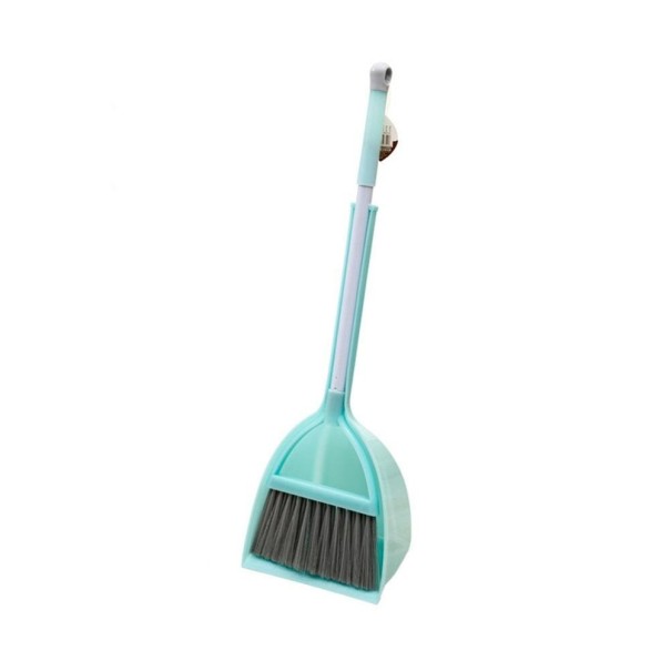 Children's Broom with Dustpan turquoise