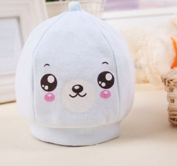 Children's Cotton Hat Abi light blue