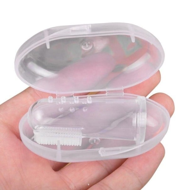 Children's Finger Toothbrush white
