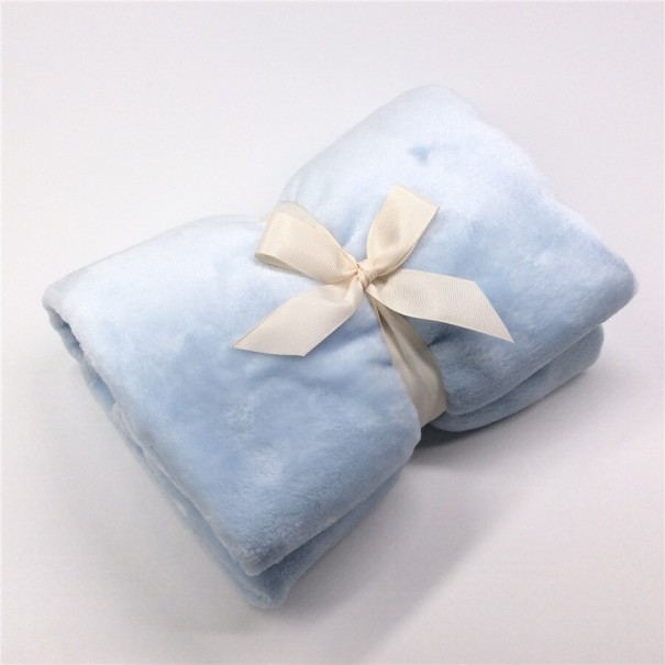 Children's Flannel Blanket light blue