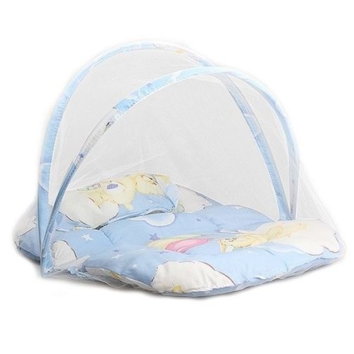 Children's Folding Cot light blue