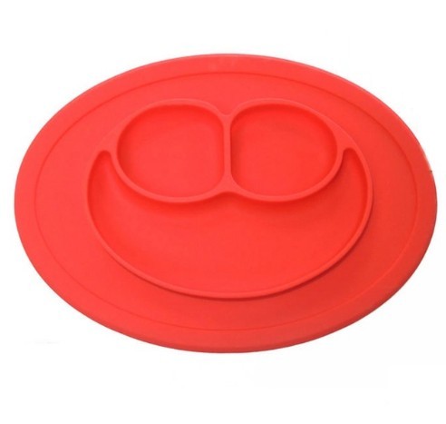 Children's Food Plate red