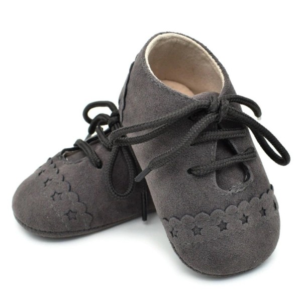 Children's Leather Booties A484 grey 12-18 months