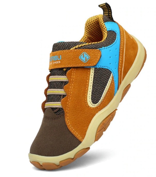 Children's Leather Trainers A1620 brown 27