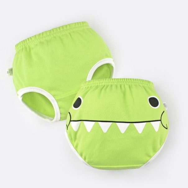Children's Nappy Pants with Animals green 12-18 months