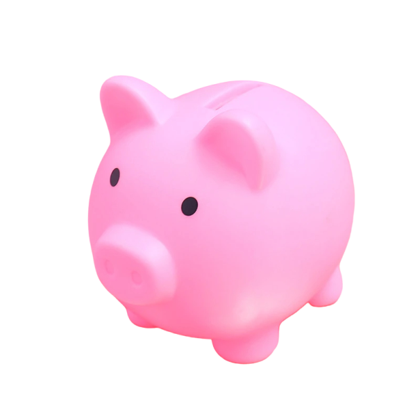 Children's Piggy Bank in the Shape of a Pig 9 x 9 cm Savings Bank for Children pink