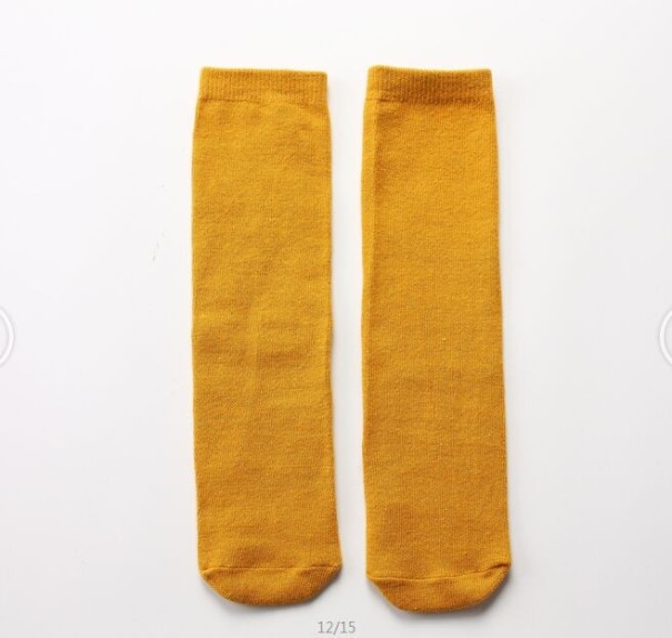 Children's Plain Knee-High Socks orange