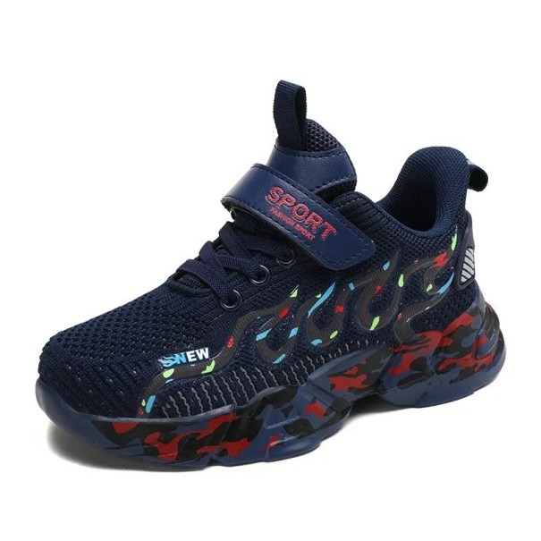 Children's Shoes Boys' Running Trainers Non-Slip Children's Trainers Sports Boys' Shoes dark blue 33