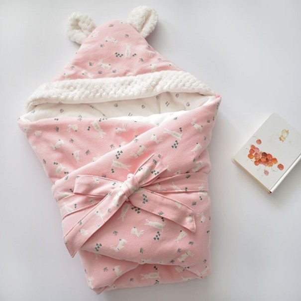 Children's Sleeping Bag with Ears pink