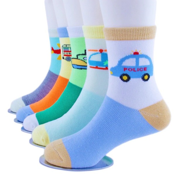 Children's Socks - 5 Pairs A1508 1-4 years 6