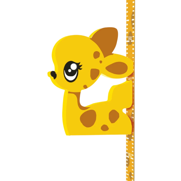 Children's Wall Height Chart 65 - 185 cm 3D Magnetic Growth Meter with Fawn Cute Wall Decoration for Children's Room 1