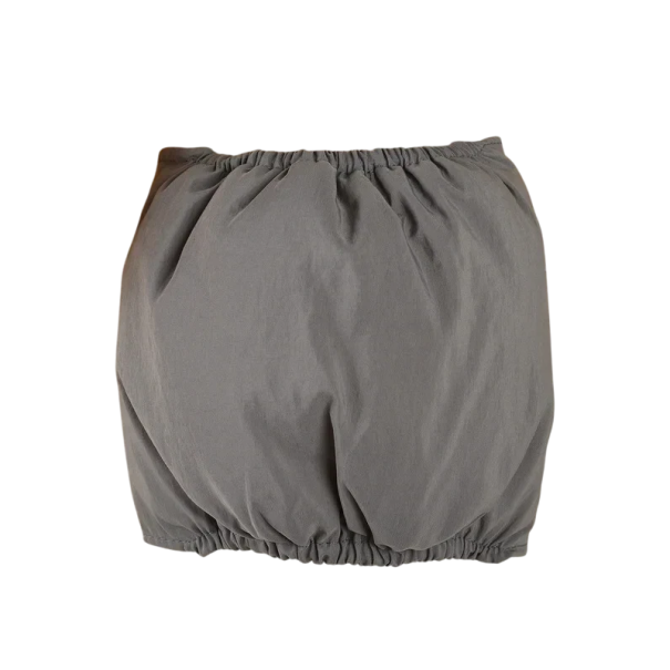 Chiloți igienici reutilizabili pentru câini mărimea XS 25–30 cm Amestec de bumbac cu velcro Lenjerie de protecție pentru femele în călduri gri