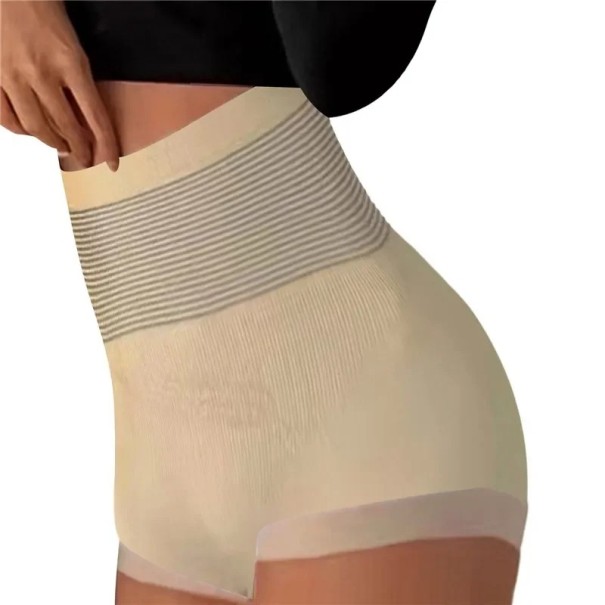 Chiloți modelați pentru femei cu talie înaltă Lenjerie de slăbit fără cusături Chiloți pentru fermitatea abdomenului și șoldurilor Chiloți de ridicare pentru ridicarea feselor bej