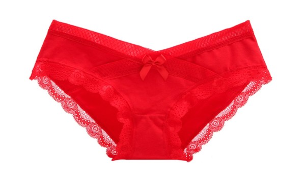 Chiloți sexy pentru femei cu dantelă A1020 roșu M Chiloți sexy pentru femei cu dantelă A1020 roșu M