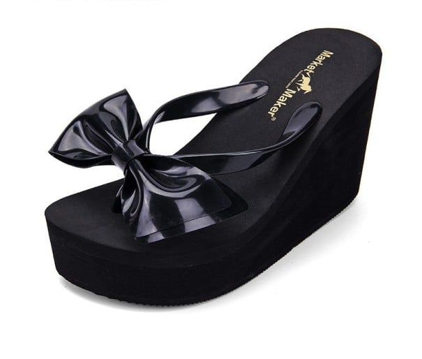 Chinelos de Senhora com Plataforma A2577 preto 39