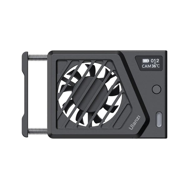 Chladiador de ventilador 9,2 x 5,3 x 2,0 cm para cámara Aleación de aluminio Enfriamiento activo para Sony ZV-E1 R6 Mark II Fujifilm XT4 negro