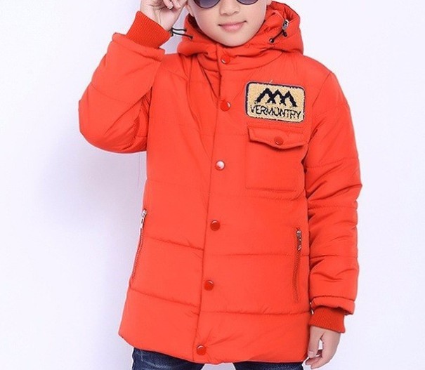 Chlapčenská zimná bunda Josh J1937 oranžová 5