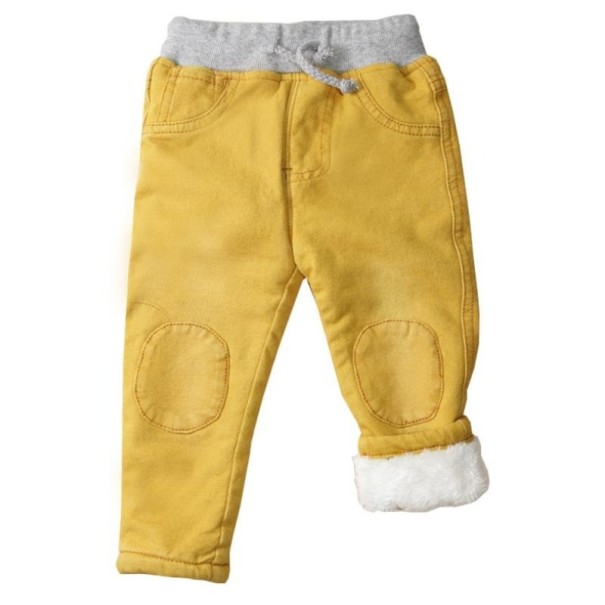 Chlapčenské džínsy L2199 žltá 12-24 mesiacov