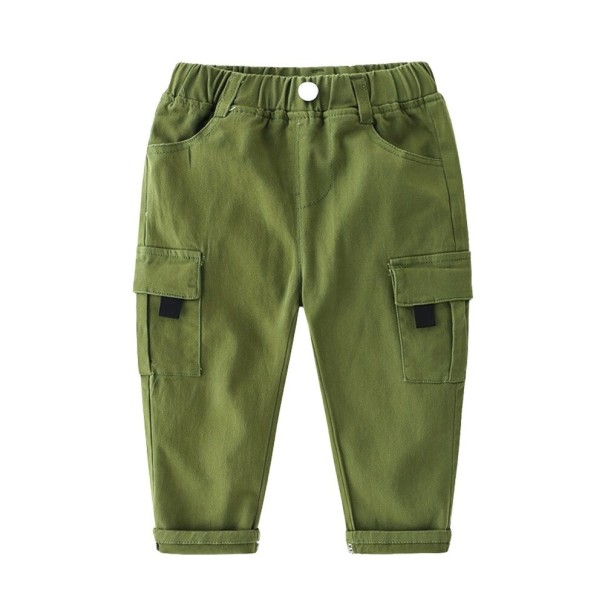 Chlapčenské nohavice L2275 armádny zelená 4