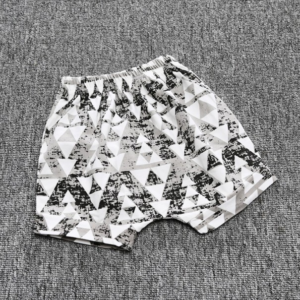 Chlapčenské šortky so zaujímavým vzorom - Čierno-biele 9-12 mesiacov