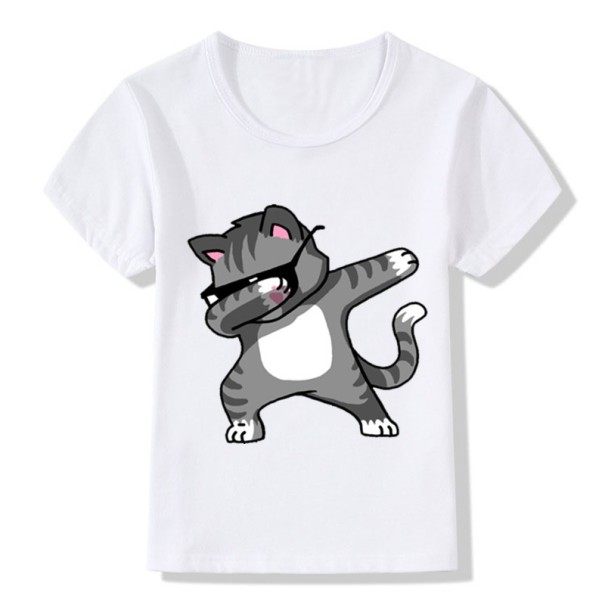 Chlapčenské tričko Dabbing s mačkou J675 9 E