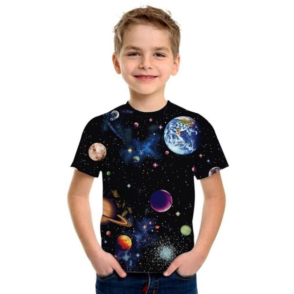 Chlapčenské tričko s galaxiou 4 A