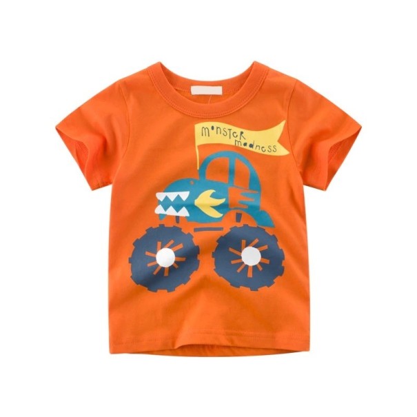 Chlapčenské tričko s potlačou B1396 oranžová 3