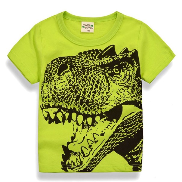 Chlapčenské tričko s potlačou Tyrannosaurus Rex J1333 zelená 3
