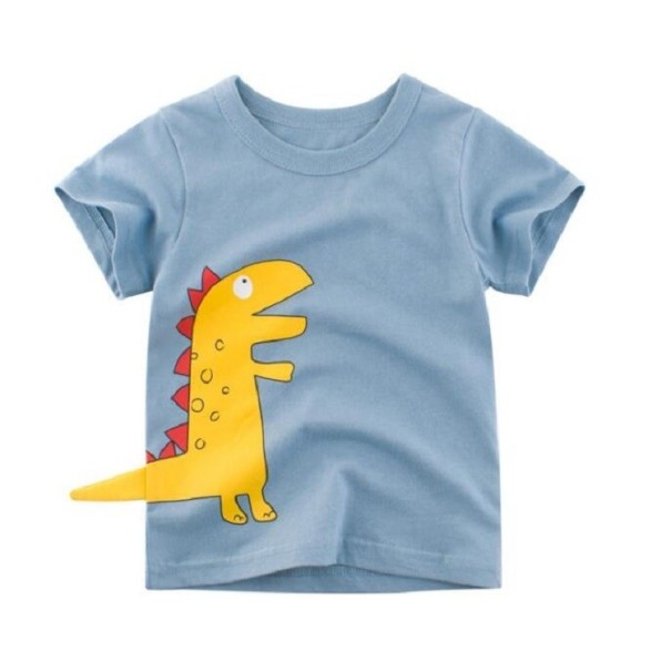 Chlapčenské tričko s potlačou zvieraťa svetlo modrá 6
