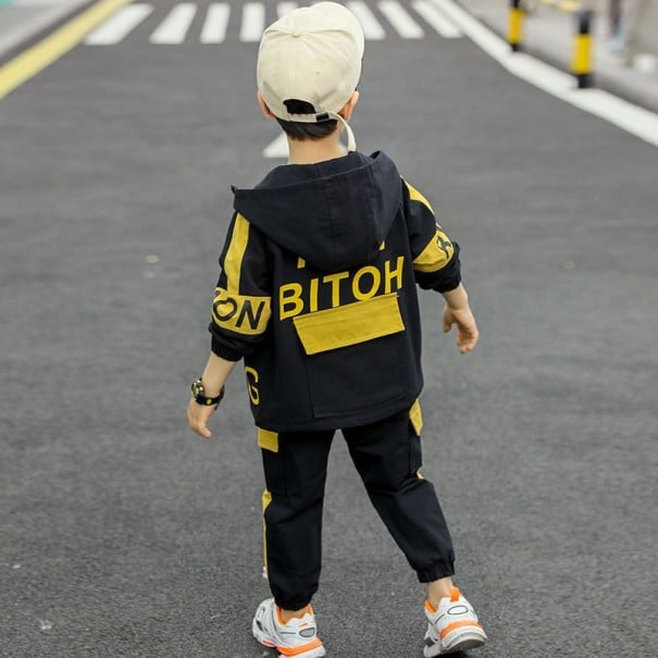 Chlapecká bunda a kalhoty L1639 žlutá 8