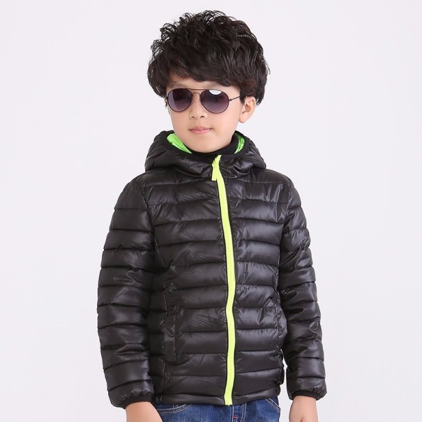 Chlapecká stylová zimní bunda J903 černá 8