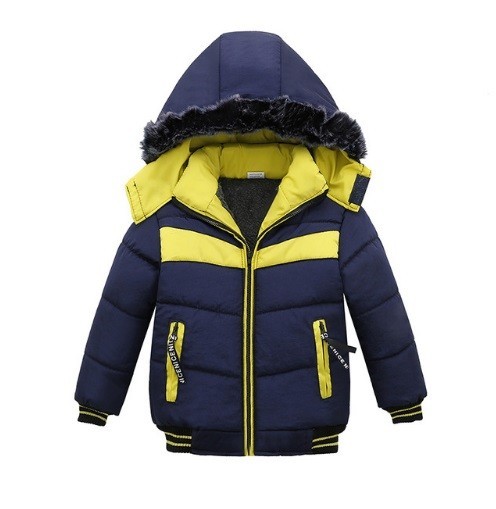 Chlapecká zimní bunda J1319 modrá 3