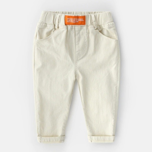 Chlapecké kalhoty L2212 krémová 2