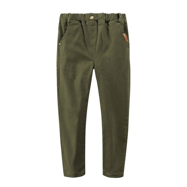 Chlapecké kalhoty L2267 armádní zelená 11