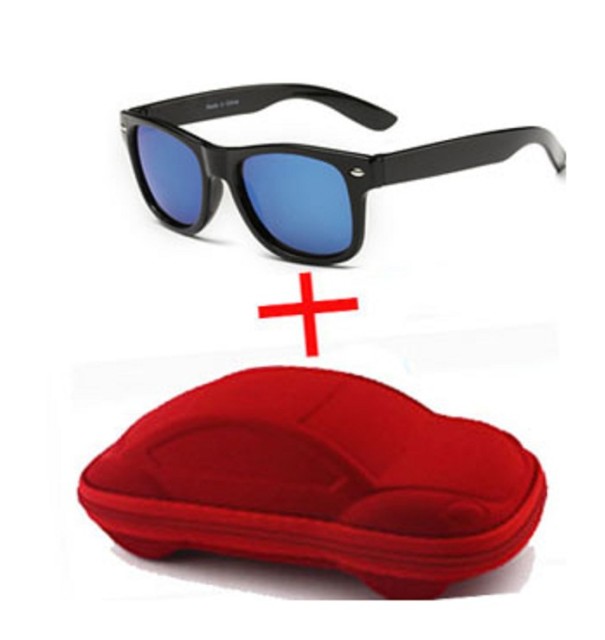 Chlapecké sluneční brýle s červeným pouzdrem J2535 modrá