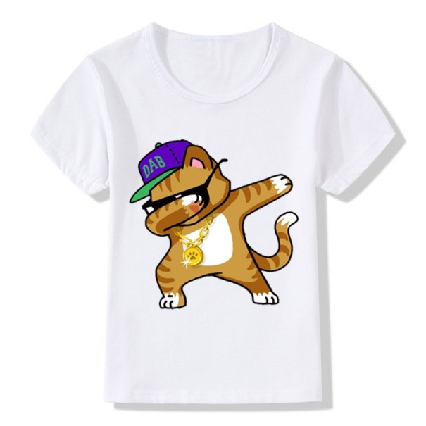 Chlapecké tričko Dabbing s kočkou J675 7 A