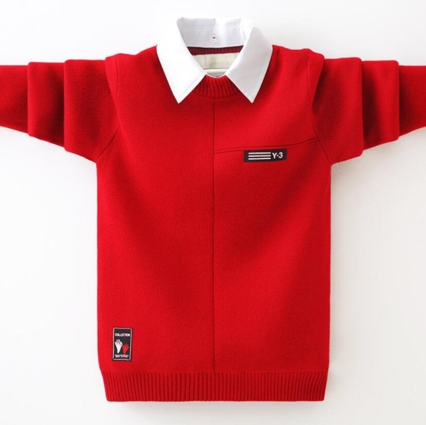 Chlapecký svetr L973 červená 9