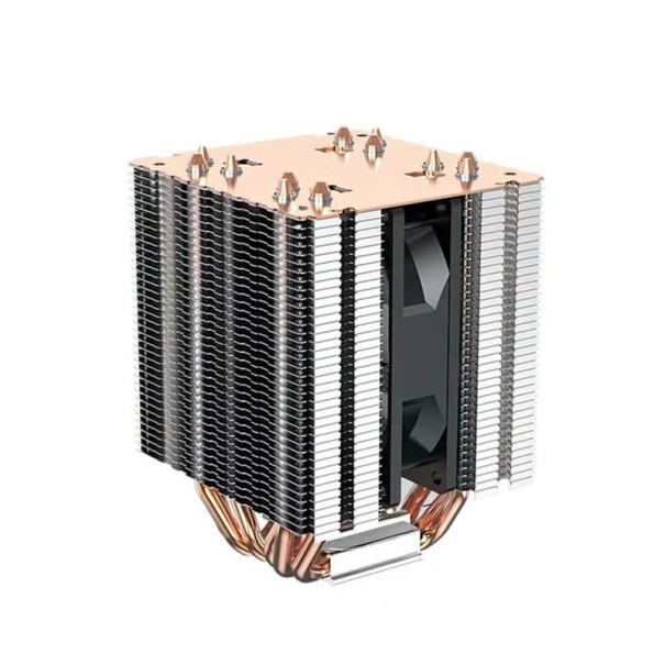 Chłodzenie CPU A6 z 6 heat pipes 4PIN PWM wentylator 190W TDP ciche chłodzenie powietrzem dla Intel LGA 1700 115X 1200 i AMD miedziano-aluminiowe 1